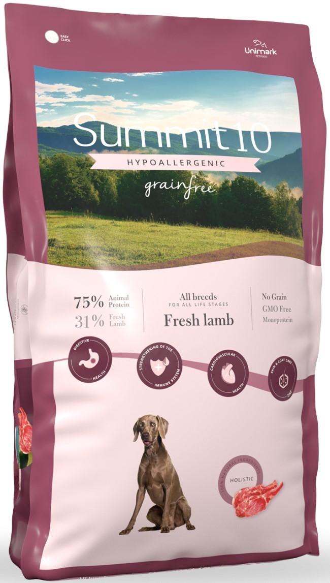 Сухой корм для собак Summit 10 Grain free adult sensitive fresh Lamb&Sweet potato 12kg