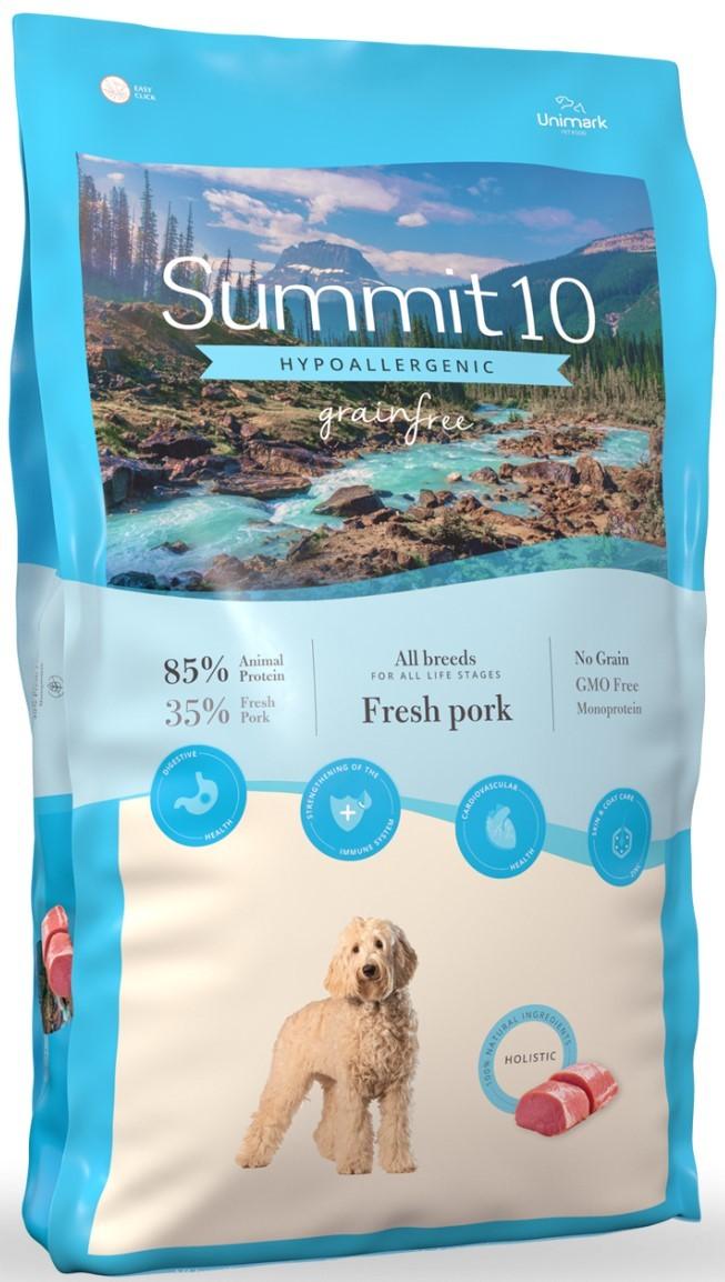 Сухой корм для собак Summit 10 Grain free adult sensitive fresh Pork&Sweet potato 3kg
