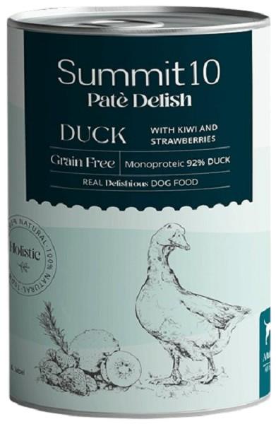 Влажный корм для собак Summit 10 Adult dog duck with kiwi and strawberries 400g