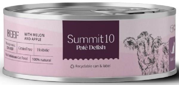 Влажный корм для кошек Summit 10 Adult cat beef with melon and apple 85g