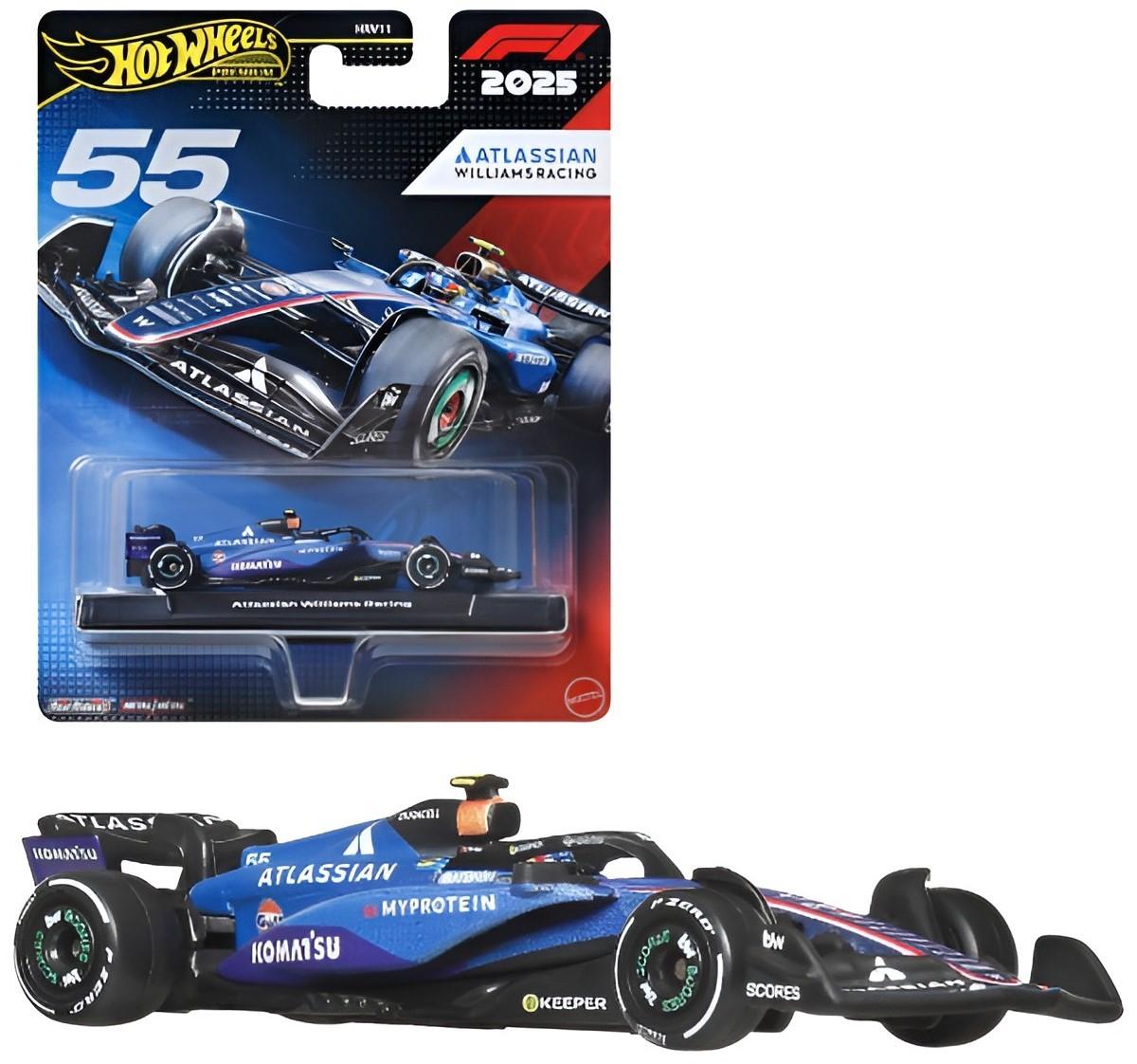 Masina jucarie Hot Wheels Premium Formula 1 Atlassian Williams Racing (JKD85)