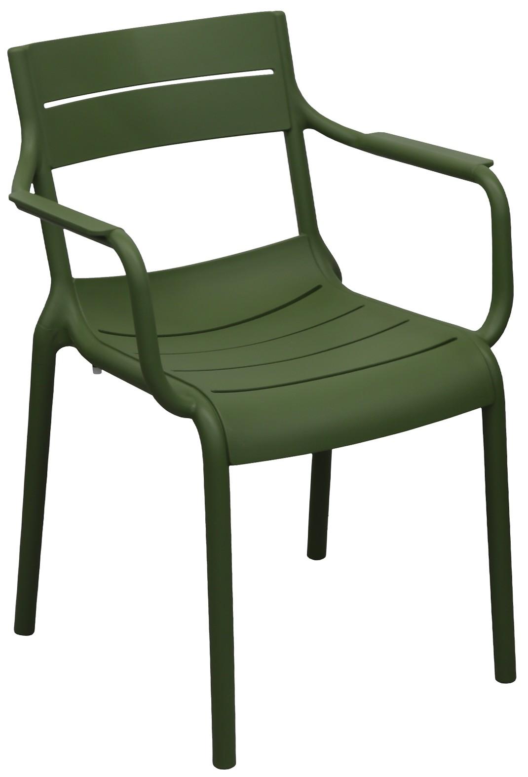 Стул для сада DP Ruben Brown Dark Green