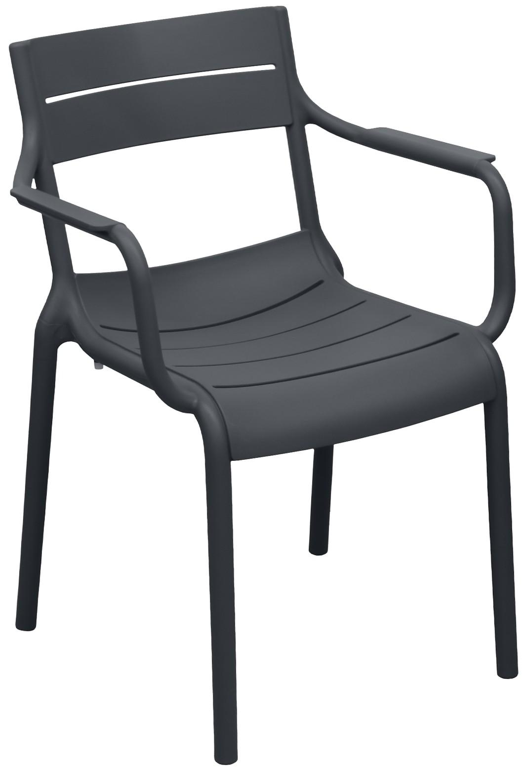 Стул для сада DP Ruben Brown Dark Grey