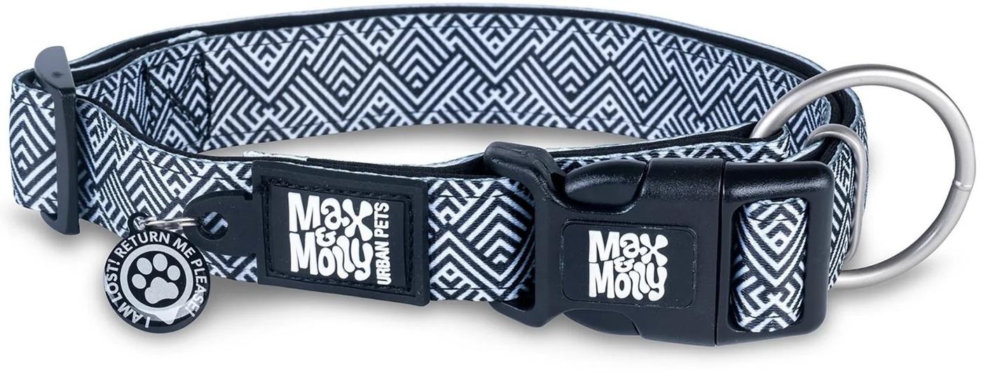 Zgarda pentru caini Max & Molly Smart ID Mykonos Black 229084 L