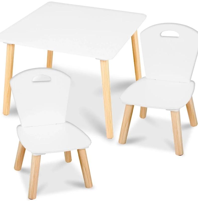 Masă de scris pentru copii RicoKids RC-848 White/Natural