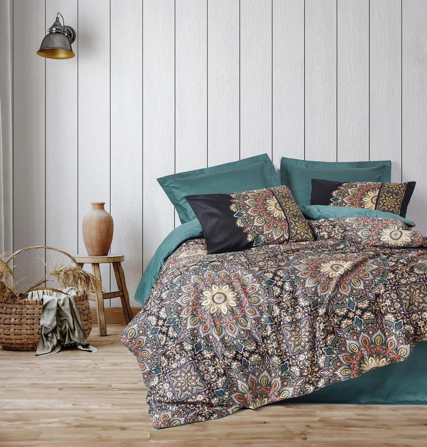 Комплект постельного белья Cotton Box Ornate Petrol
