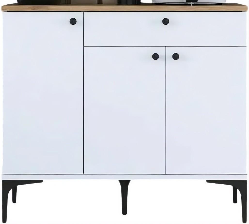 Comoda Mirage Meble JE194 Alb/Nuc (Maro)