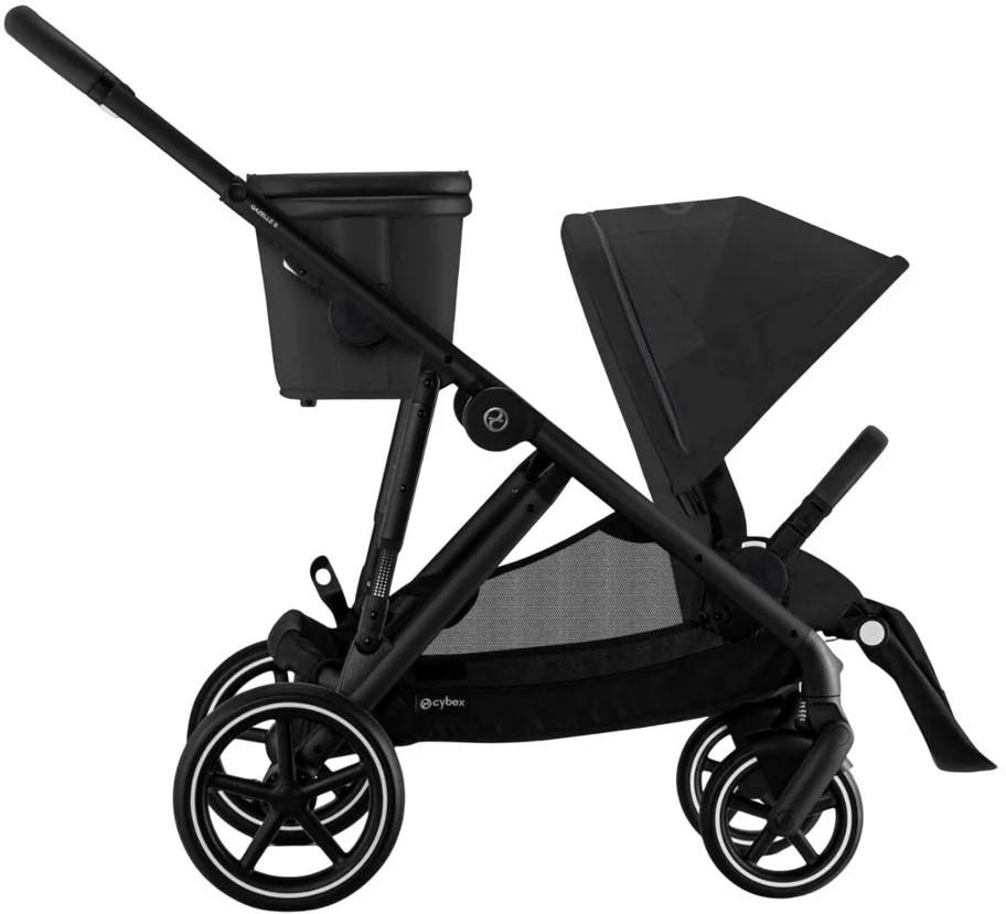 Коляска для двойни Cybex Gazelle S BLK BP Moon Black