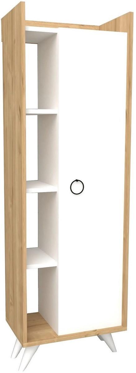 Dulap de baie Trendy Ilgim Stejar (Bej)/Alb