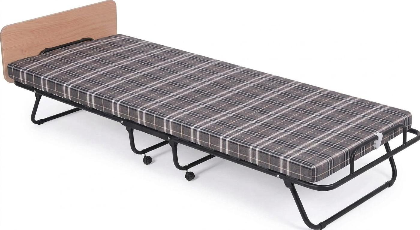 Раскладушка AMF Classic P (с полкой) 190x80 Черный / Kilt-4