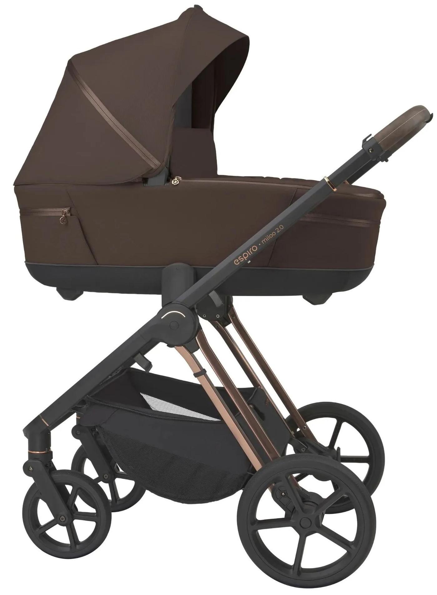 Коляска 2 в 1 Espiro Miloo 2.0 Premium Elegant Excellent Chocolate