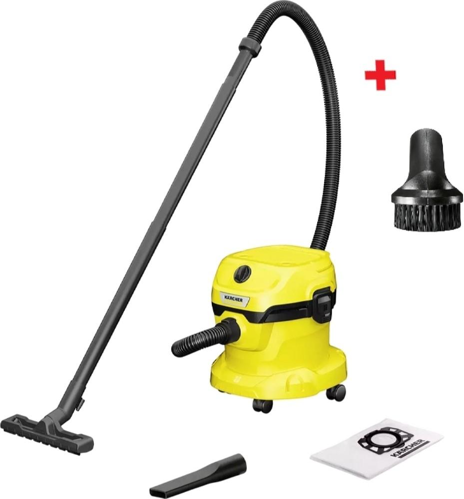 Промышленный пылесос KARCHER WD 2 Plus V-12/4/18 + Duza WD 1 Жёлтый