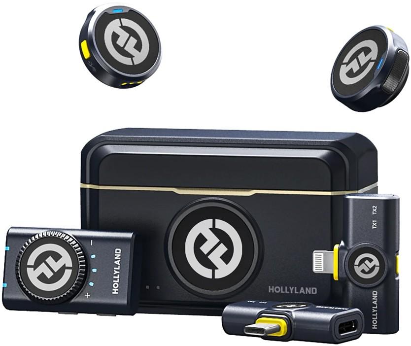 Microfon voce Hollyland LARKM2COMBO-BLK