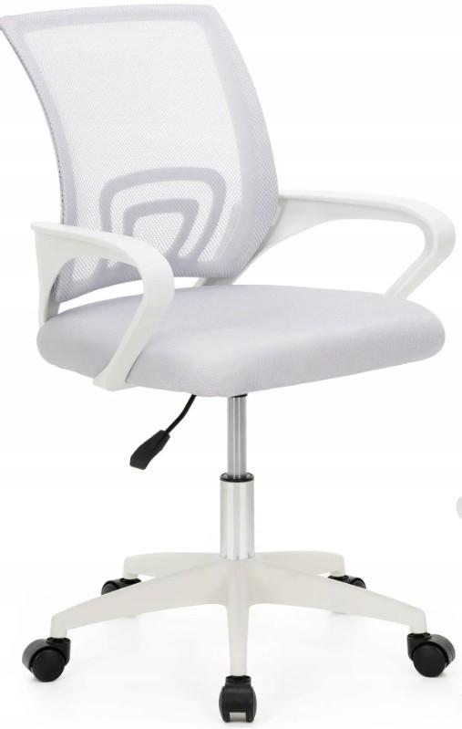 Fotoliu de birou Springos HF0073 White/Grey