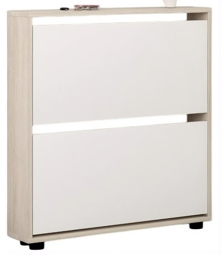 Обувница Mobildor Lux Leo Slim (50x16x86H см) Сонома/Белый