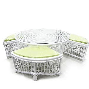 Set mobila de gradina All Home Round White