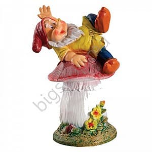 Decor pentru gradina Art Figure Pitic pe amanita (5.436)