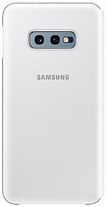 Husă Samsung Original Galaxy S10E LED Flip Wallet White (127790)
