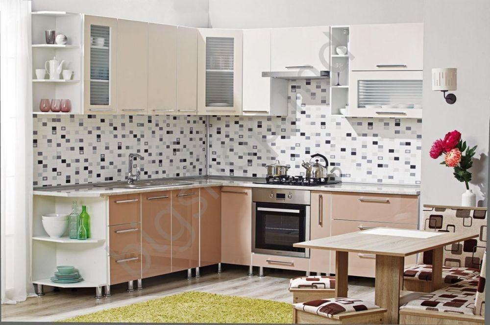 Кухонный гарнитур Ambianta Perla Creme/Cappuccino (2.4x2.5 m)