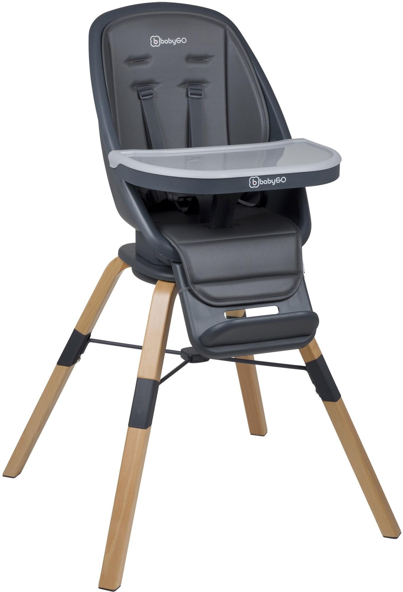 Стул трансформер для кормления BabyGo 360° Carou Gray