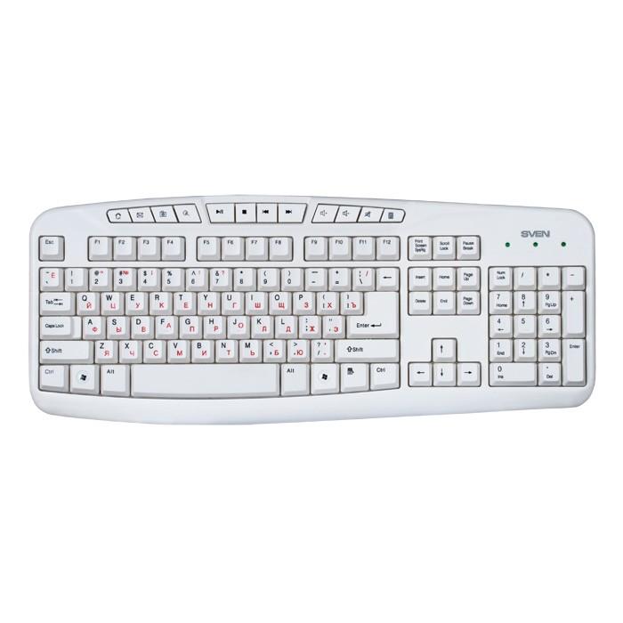 Tastatura SVEN Comfort 3050 Multimedia White