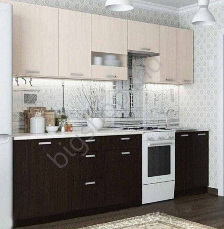 Set mobila bucatarie SV-Mebel Rozalia 2.6 m Stejar Wenge