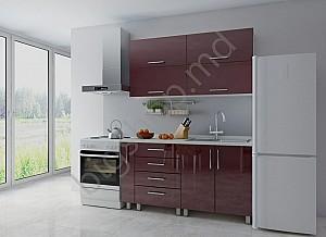 Set mobila bucatarie Fabrik Home Concord Bordo 1.6 m