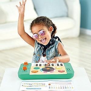 Jucarie interactiva Hape Sintetizator Music DJ Mix Spin Studio