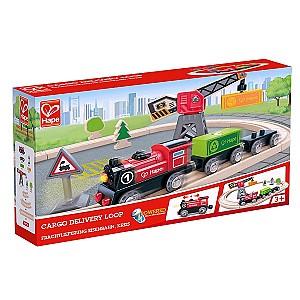 Jucarie interactiva Hape Cargo delivery loop