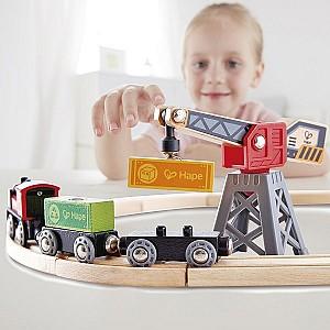Jucarie interactiva Hape Cargo delivery loop