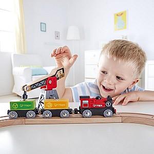 Jucarie interactiva Hape Cargo delivery loop