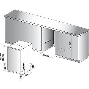Masina de spalat vase incorporabilă Whirlpool WSIP4O33PFE
