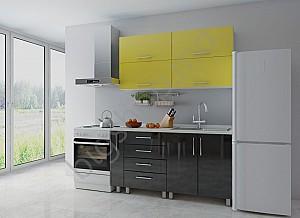 Set mobila bucatarie Fabrik Home Concord Gardenya/Negru 1.6 m