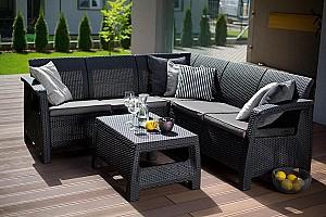 Set mobila de gradina Keter Corfu Relax Set Graphite/Gray