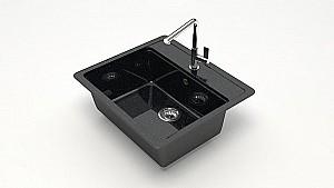 Chiuveta de bucatarie Marrbaxx Z009Q4 Black Lucios