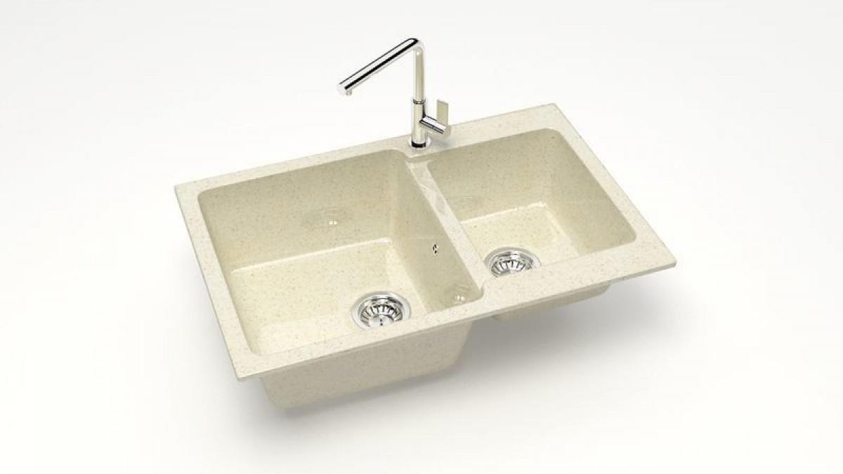 Chiuveta de bucatarie Marrbaxx Z191Q2 Beige Glossy