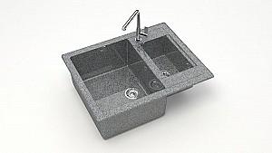 Chiuveta de bucatarie Marrbaxx Z019Q8 Grey Lucios