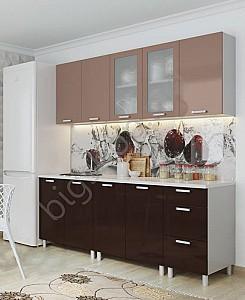 Set mobila bucatarie SV-Mebel Modern Ciocolata 2.1m