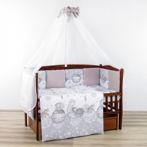 Lenjerie de pat Carapuz Ursuleț, Elefanți gri