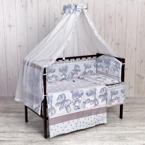 Lenjerie de pat Carapuz Ursuleț Somn ușor gri