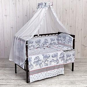 Lenjerie de pat Carapuz Ursuleț Somn ușor gri