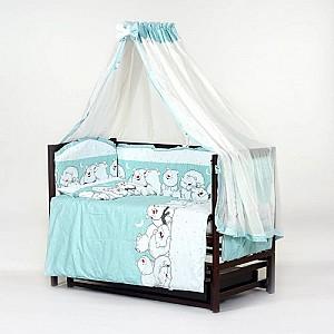 Lenjerie de pat Carapuz Ursuleț Umka azuriu