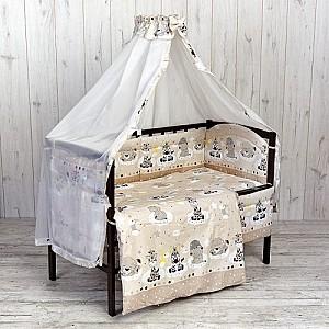 Lenjerie de pat Carapuz Ursuleț Animăluțe bej