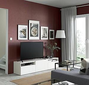 Tumba pentru televizor IKEA Besta White/Timmerviken white