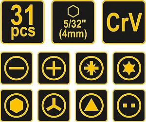 Set de scule Vorel Set de capete si biti (VOR65025)