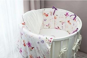 Lenjerie de pat Perina Acuarelă Oval (АО6-125х75) White