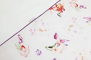 Lenjerie de pat Perina Acuarelă Oval (АО6-125х75) White