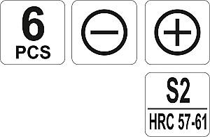 Set de surubelnite Yato YT25861 (6 buc)