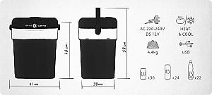 Geanta frigorifica Peme Ice-on 32L Classic Graphite