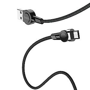 USB сablu HOCO Micro USB S8 Magnetic charging 1.2m Black